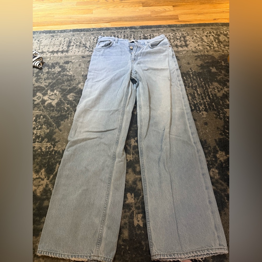 AGOLDE Light Blue Vintage Wide-Leg Jeans